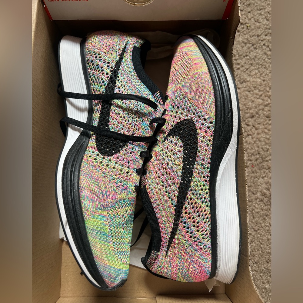 Nike Rainbow Flyknit Racers iykyk